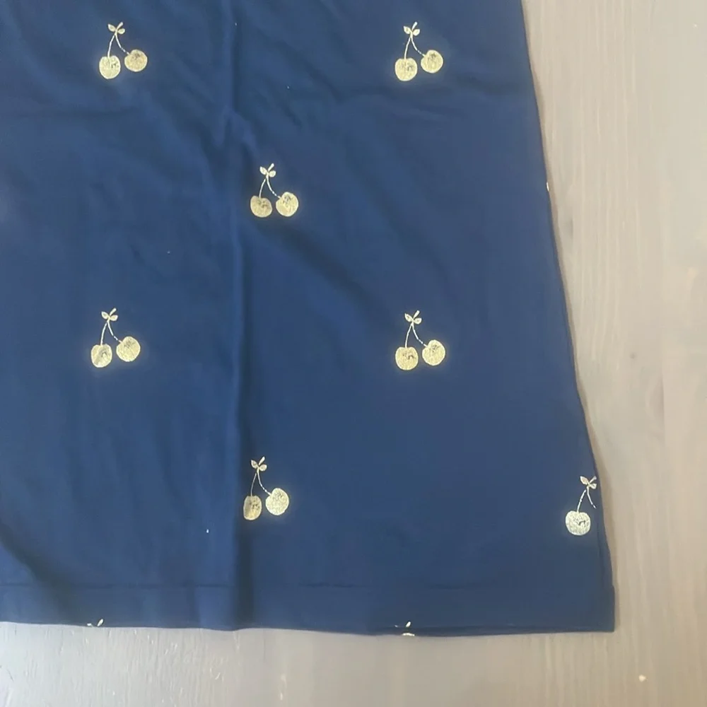 Gymboree Gold Cherry Design Dress Size 3/XXS